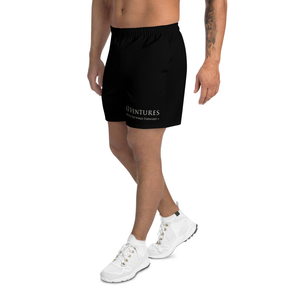 5813 Ventures Logo In Pearl on Men's Athletic Long Shorts