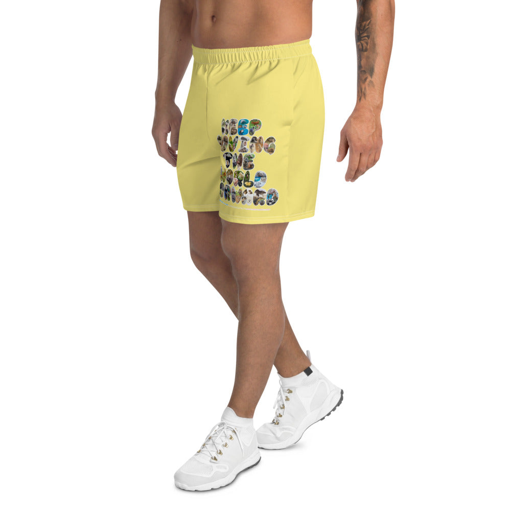 Baby Animals Keep Moving The World Forward on Men's Athletic Long Shorts