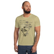 Matsuo Basho Haiku With Bonsai on Men's Original Athletic T-Shirt