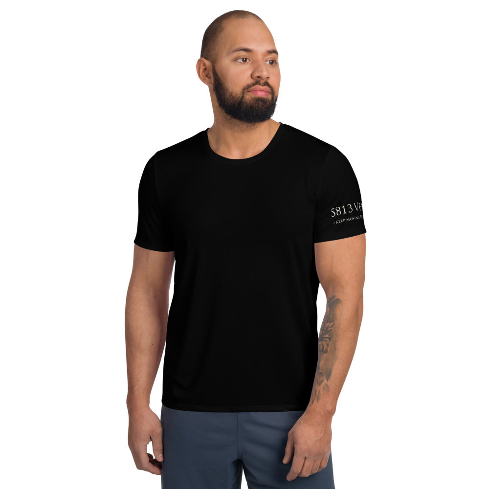 5813 Ventures Logo In Pearl on Men's Original Athletic T-Shirt