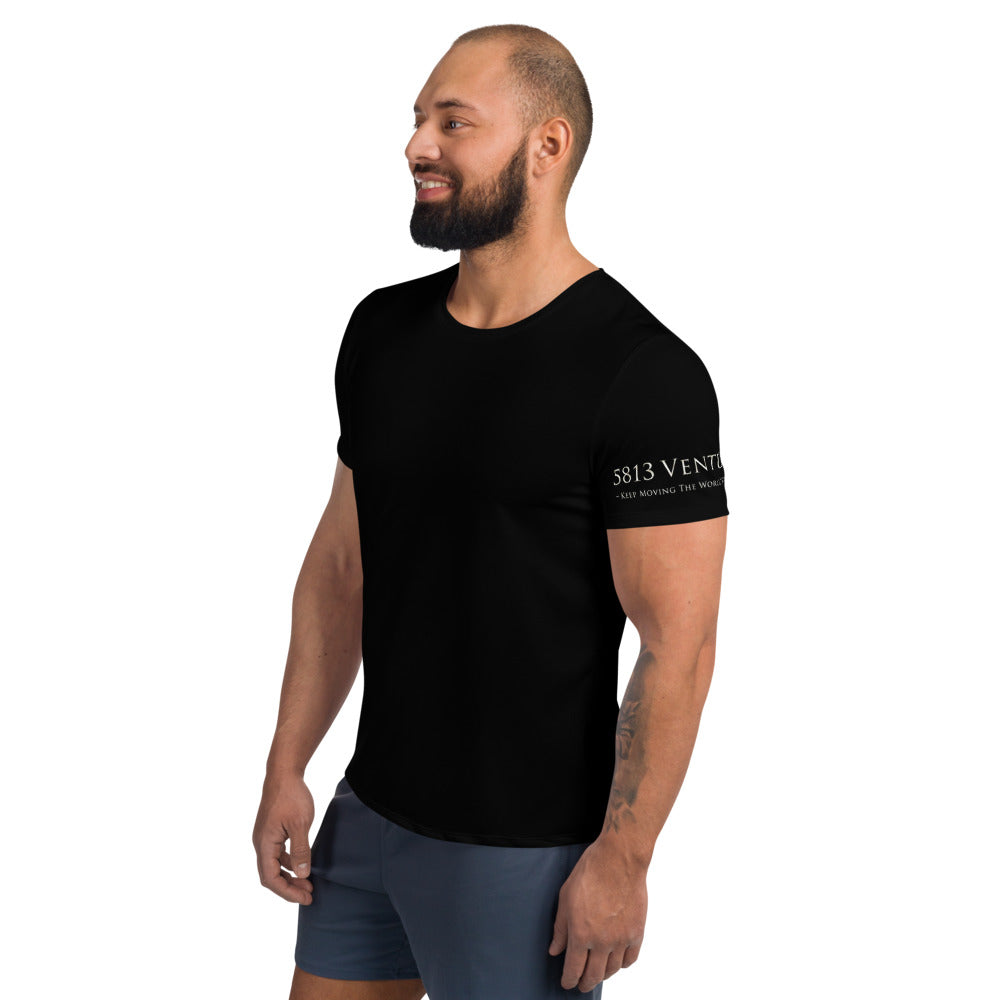 5813 Ventures Logo In Pearl on Men's Original Athletic T-Shirt