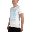 Word Clouds To Keep Moving The World Forward Through Blue Word Sky on Men's Original Athletic T-Shirt