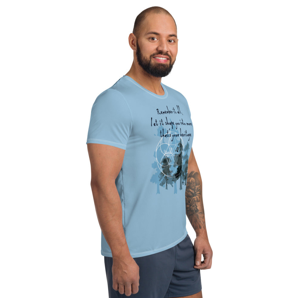 Remember Your Heritage Haiku With Trees on Men's Original Athletic T-Shirt