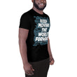 Word Clouds To Keep Moving The World Forward Through Black And Blue on Men's Original Athletic T-Shirt