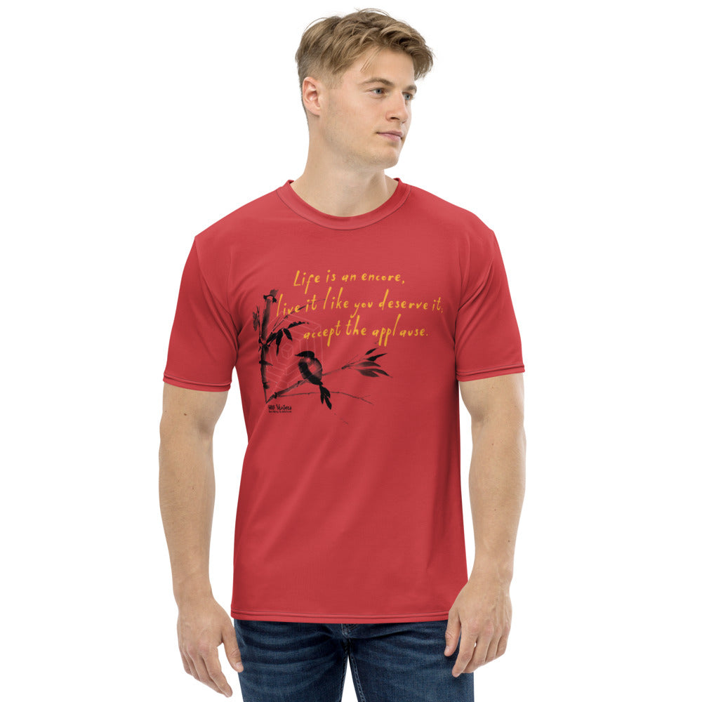 Life Is An Encore Haiku With Wren on Men's Original T-Shirt