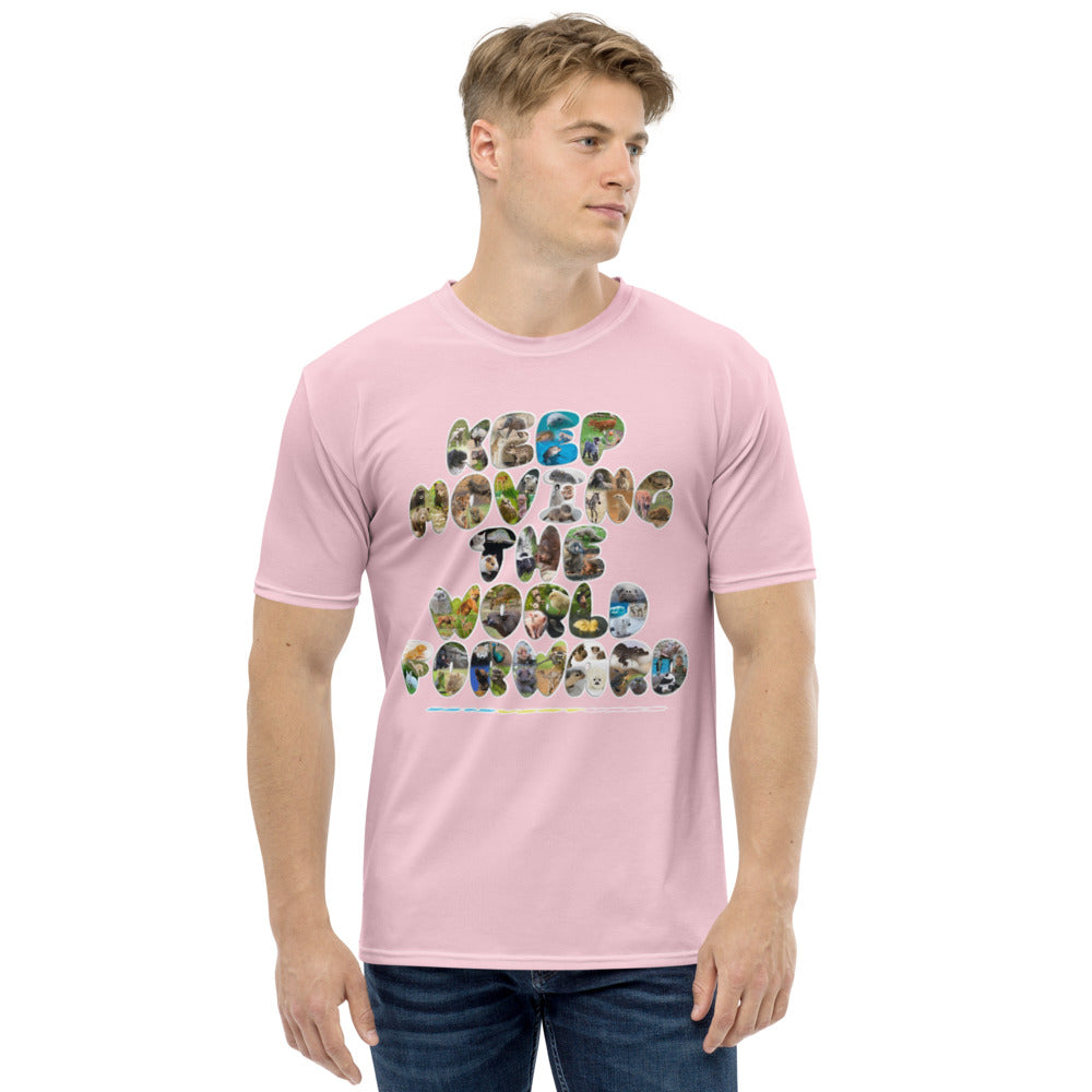 Baby Animals Keep Moving The World Forward In Pink on Men's Original T-Shirt