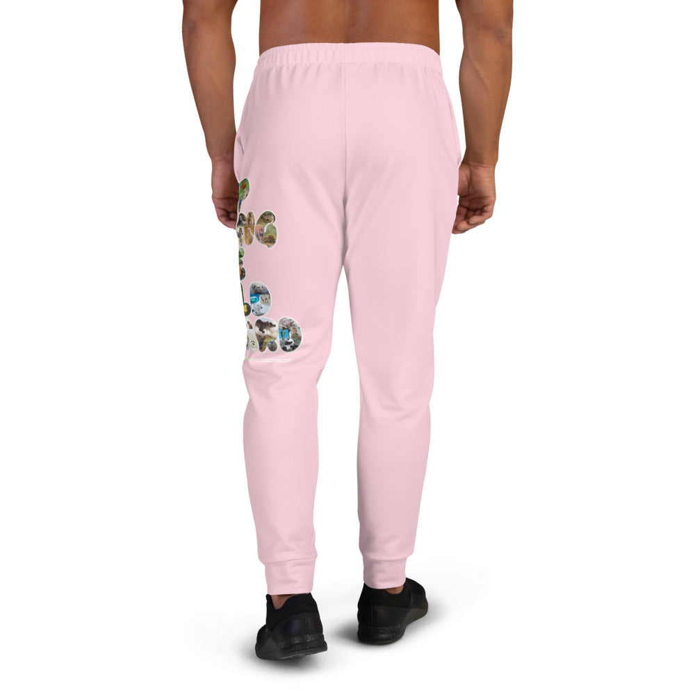 Baby Animals Keep Moving The World Forward In Pink on Men's Joggers