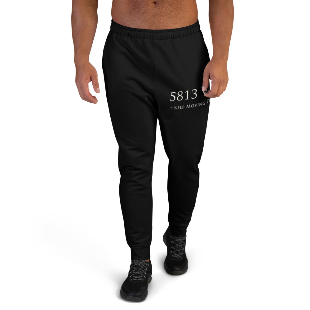 5813 Ventures Logo In Pearl on Men's Joggers