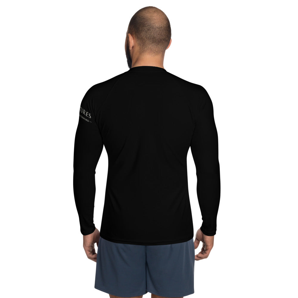 5813 Ventures Logo In Pearl on Men's Rash Guard