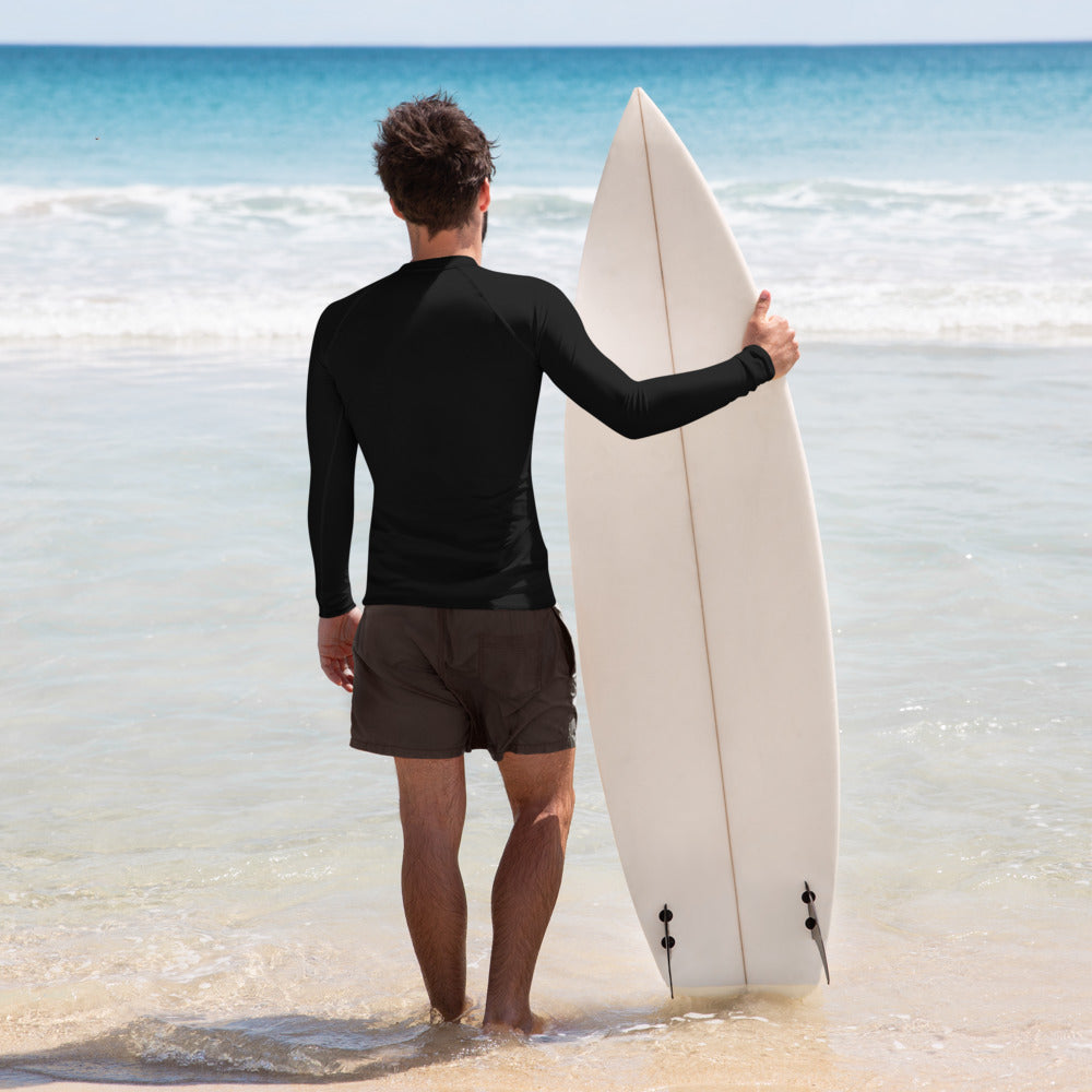 Word Clouds To Keep Moving The World Forward Through Black And Blue on Men's Rash Guard