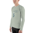 Love Gratitude Peace Harmony Haiku With Bamboo on Men's Rash Guard