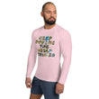 Baby Animals Keep Moving The World Forward In Pink on Men's Rash Guard