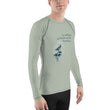 Love Gratitude Peace Harmony Haiku With Bamboo on Men's Rash Guard