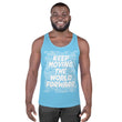 Word Clouds To Keep Moving The World Forward on Men's Original Tank Top