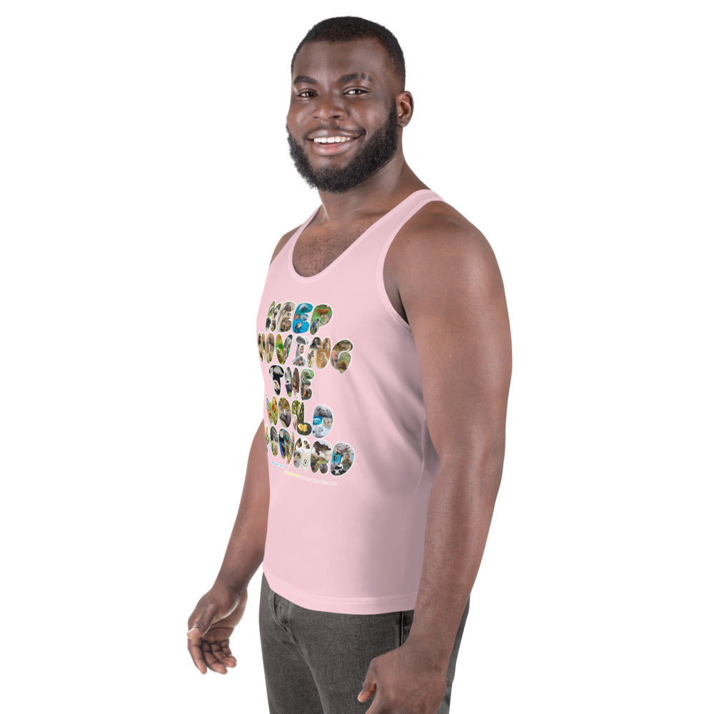 Baby Animals Keep Moving The World Forward In Pink on Men's Original Tank Top