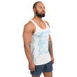 Word Clouds To Keep Moving The World Forward Through Blue Word Sky on Men's Original Tank Top