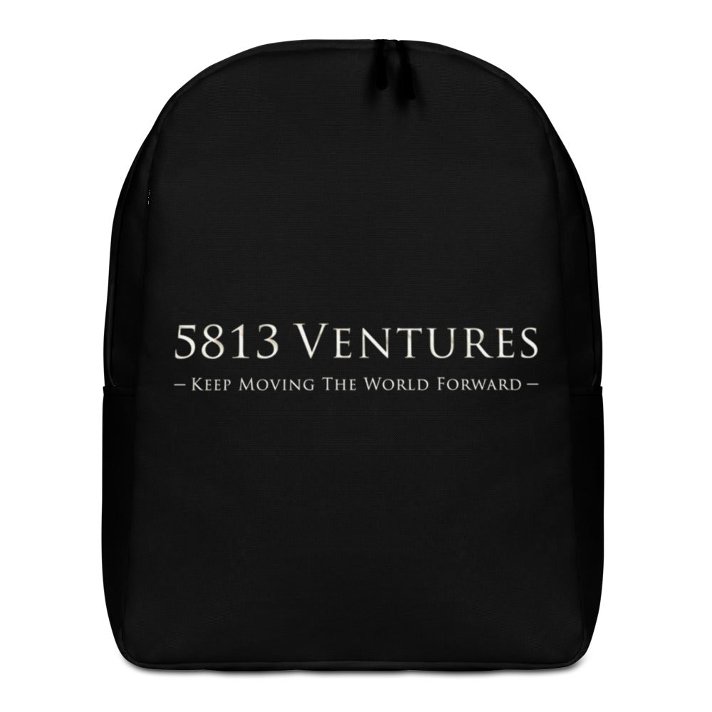 5813 Ventures Logo In Pearl on Minimalist Backpack