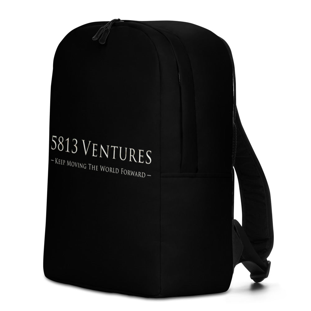 5813 Ventures Logo In Pearl on Minimalist Backpack