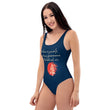 Believe To Win Haiku With Sun Tree on Women's One-Piece Swimsuit