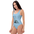 Dream Bigger Haiku With Mountains on Women's One-Piece Swimsuit