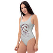 Courage To Begin Haiku With Fish on Women's One-Piece Swimsuit