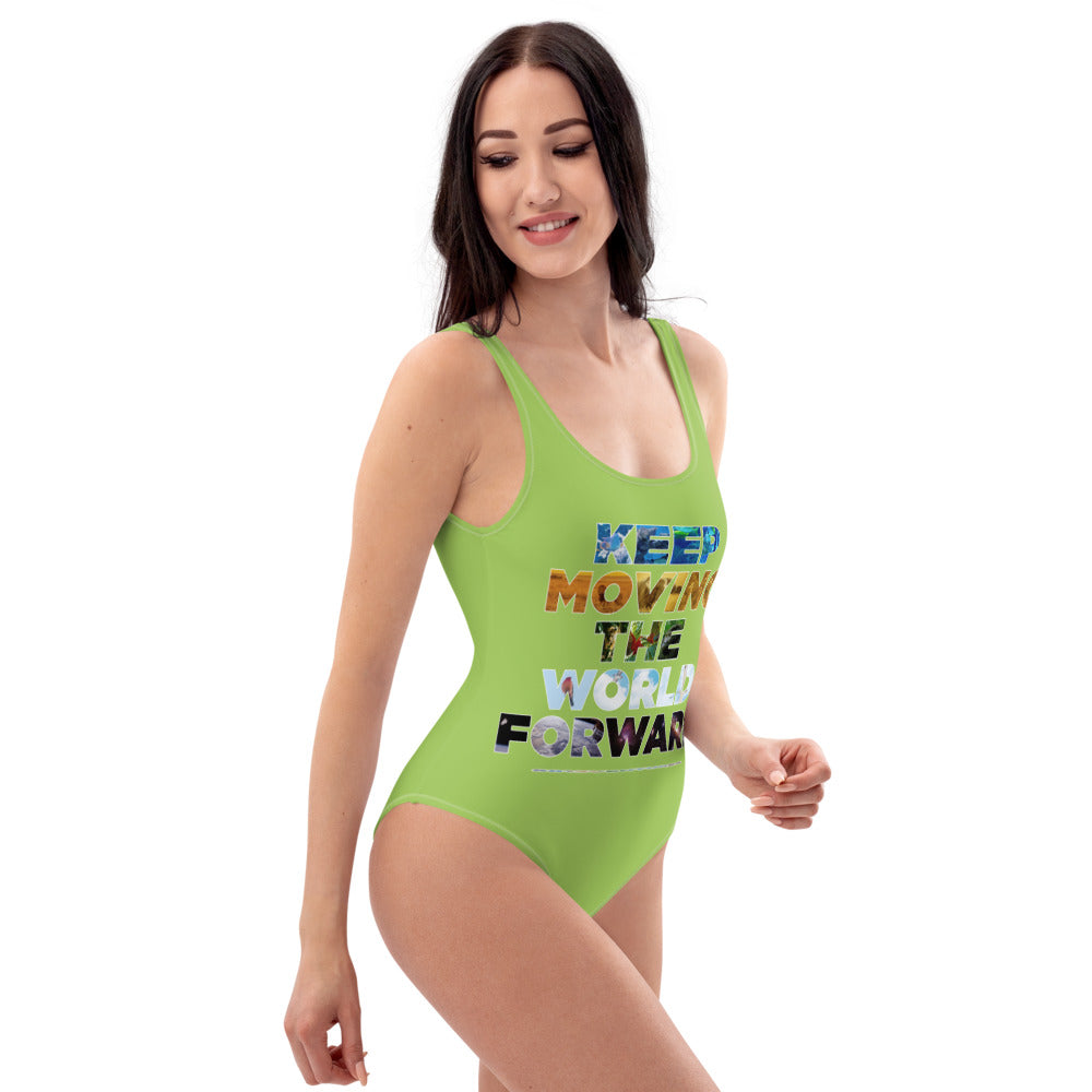 Environmental Causes Keep Moving The World Forward on Women's One-Piece Swimsuit