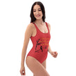 Life Is An Encore Haiku With Wren on Women's One-Piece Swimsuit