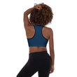 Believe To Win Haiku With Sun Tree on Padded Sports Bra