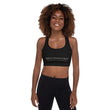 5813 Ventures Logo In Pearl on Padded Sports Bra