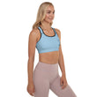 Dream Bigger Haiku With Mountains on Padded Sports Bra