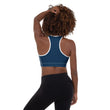 Believe To Win Haiku With Sun Tree on Padded Sports Bra