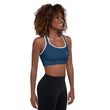 Believe To Win Haiku With Sun Tree on Padded Sports Bra