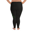 Binary Instructions To Keep Moving The World Forward With Venusian Earth In Green on Plus Size Leggings