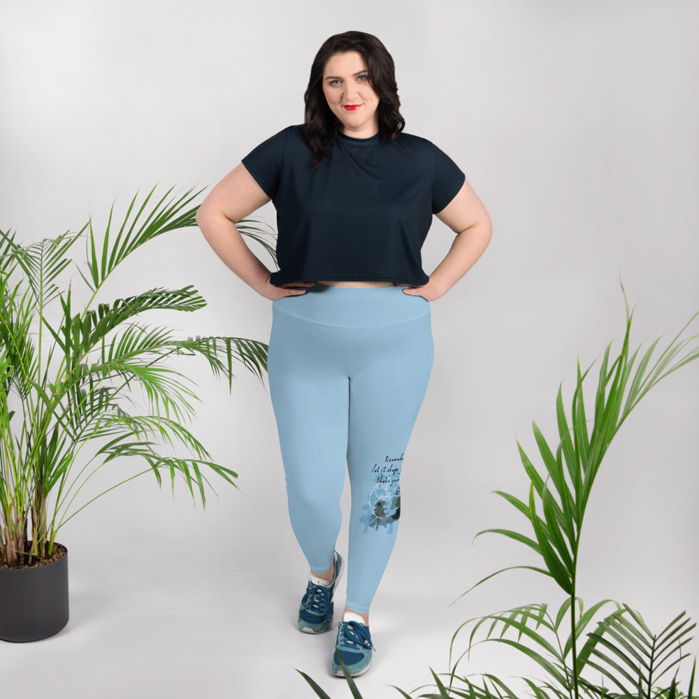 Remember Your Heritage Haiku With Trees on Plus Size Leggings