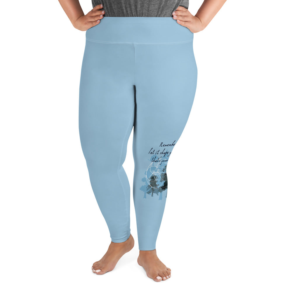 Remember Your Heritage Haiku With Trees on Plus Size Leggings