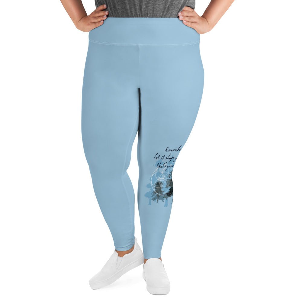 Remember Your Heritage Haiku With Trees on Plus Size Leggings