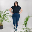 Believe To Win Haiku With Sun Tree on Plus Size Leggings