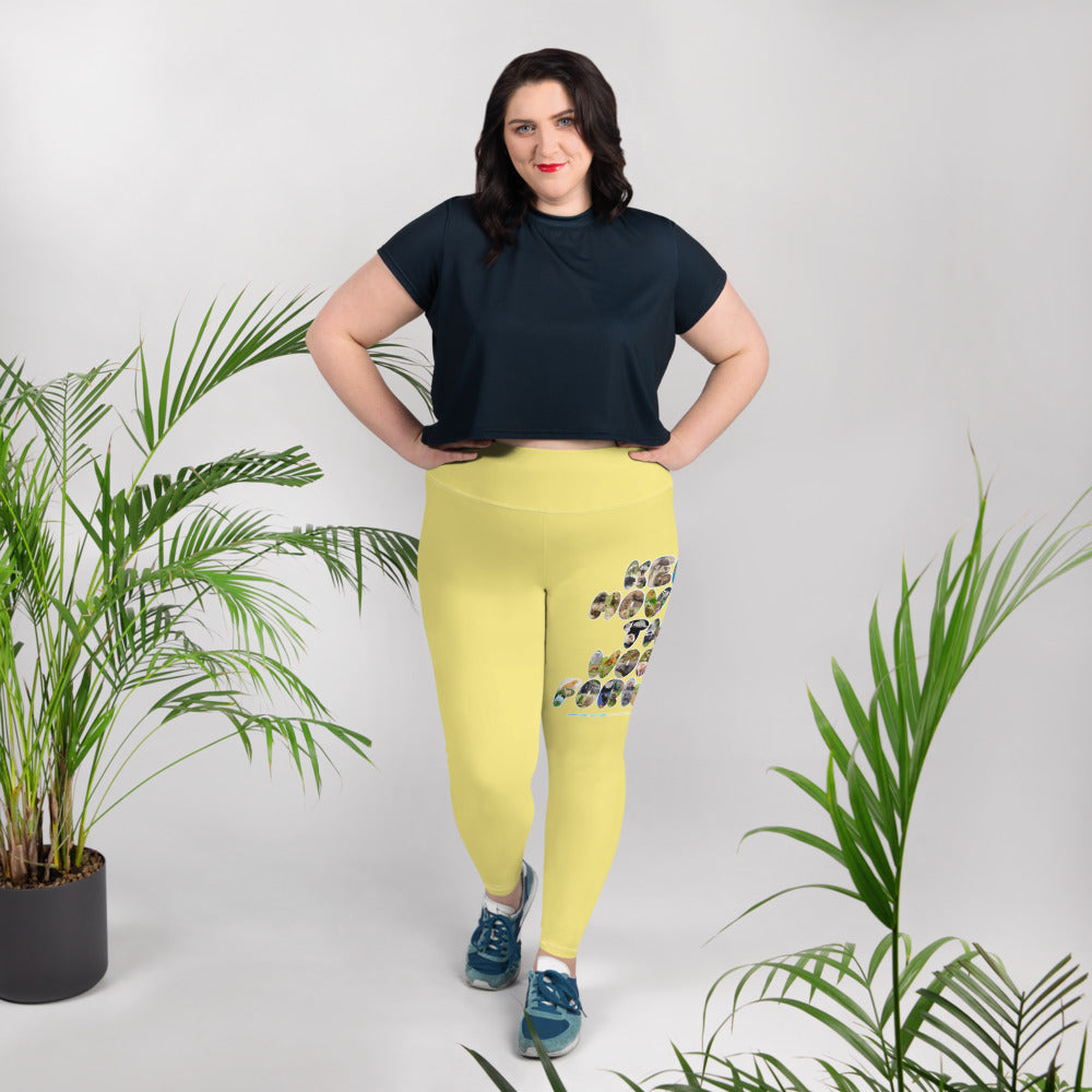 Baby Animals Keep Moving The World Forward on Plus Size Leggings