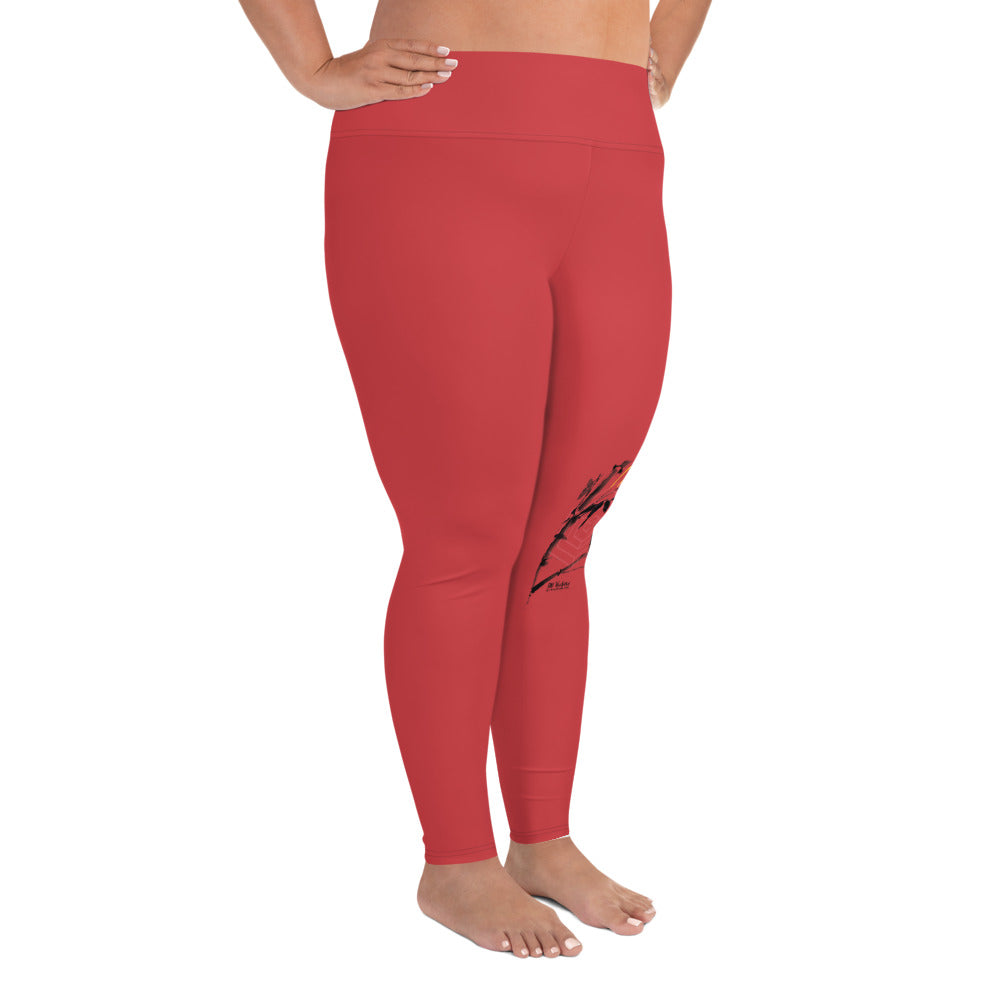 Life Is An Encore Haiku With Wren on Plus Size Leggings