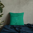 Always Better Haiku With Lilies on Premium Pillow