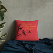 Life Is An Encore Haiku With Wren on Premium Pillow