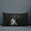 Lead By Example Haiku With Mountain Shrines on Premium Pillow