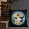 Vitruvian Earth on Premium Pillow