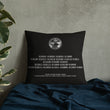 Binary Instructions To Keep Moving The World Forward With Vitruvian Earth In White on Premium Pillow