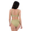 Matsuo Basho Haiku With Bonsai on High-Waisted Bikini Swimsuit