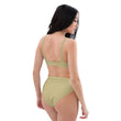 Matsuo Basho Haiku With Bonsai on High-Waisted Bikini Swimsuit