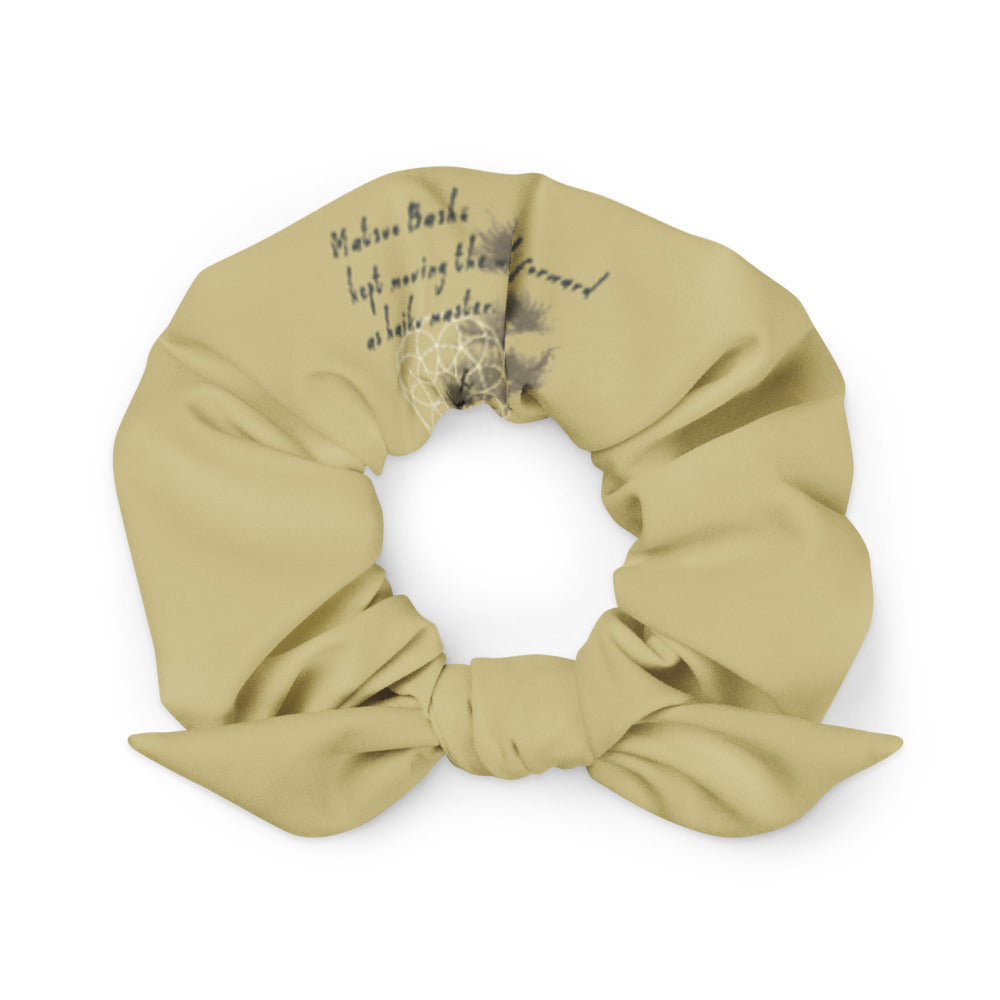 Matsuo Basho Haiku With Bonsai on Scrunchie