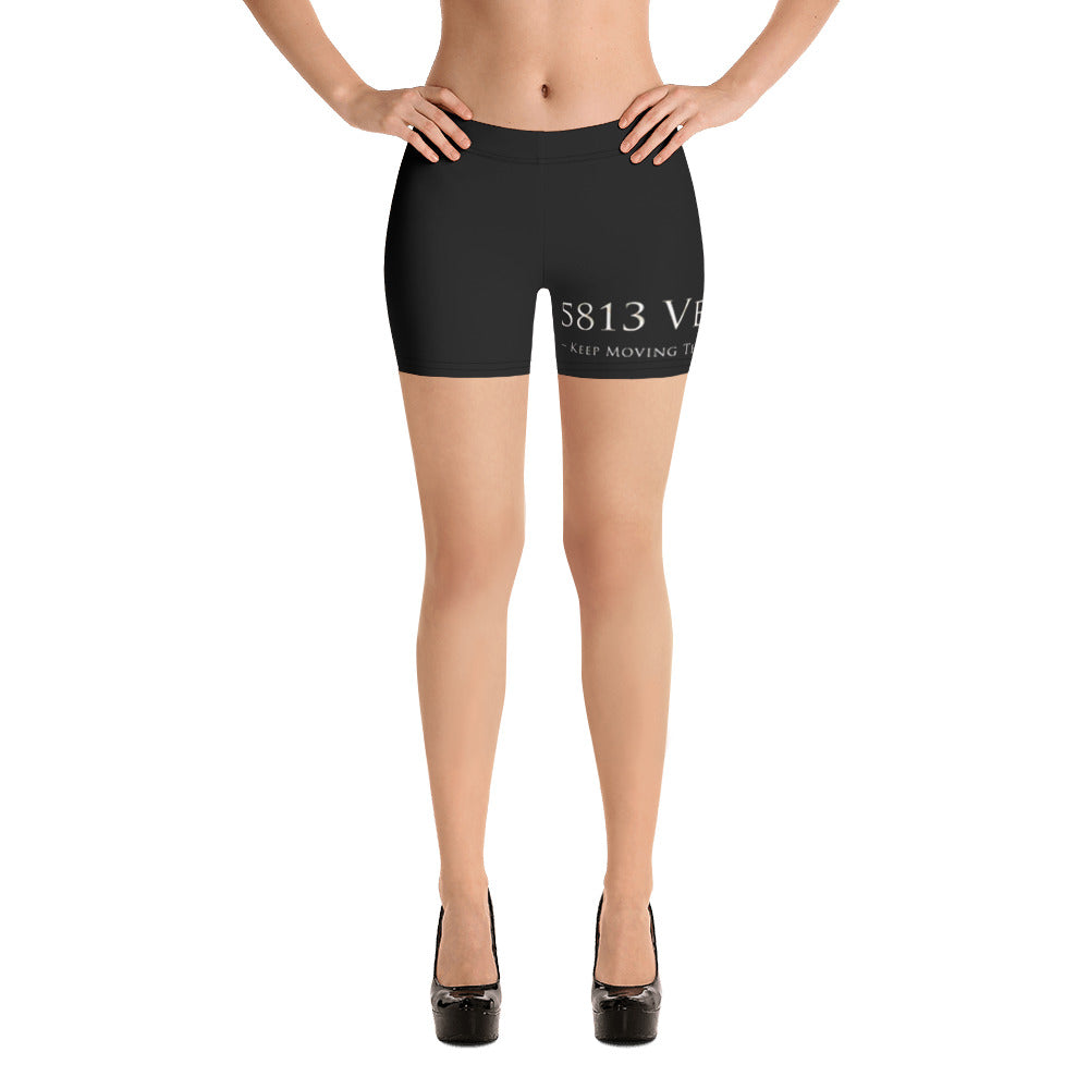 5813 Ventures Logo In Pearl on Tight Shorts