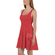 Walk With A Purpose Haiku With Dragonfly on Women's Skater Dress