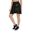 Binary Instructions To Keep Moving The World Forward With Venusian Earth In Green on Women's Skater Skirt